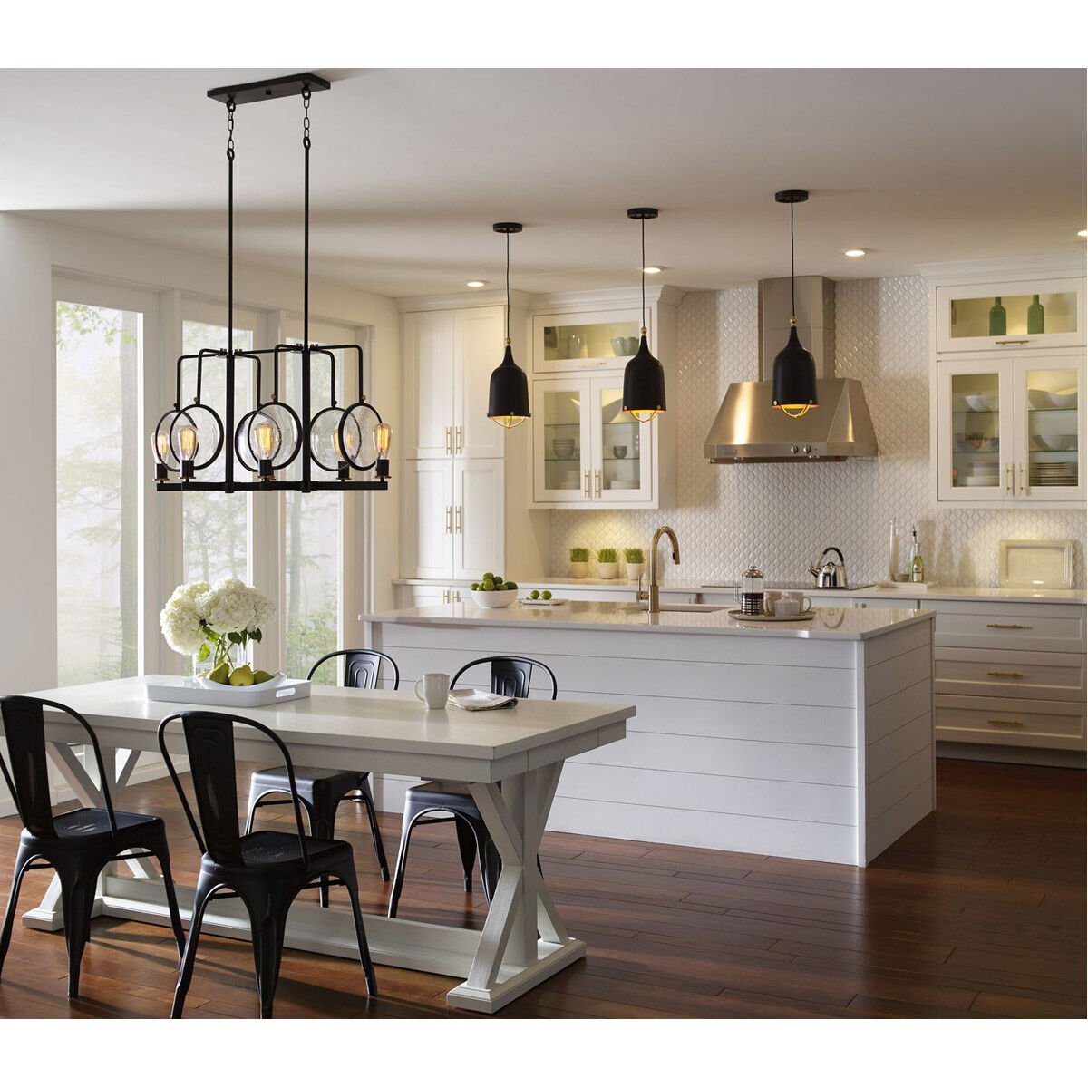Black small pendant light top